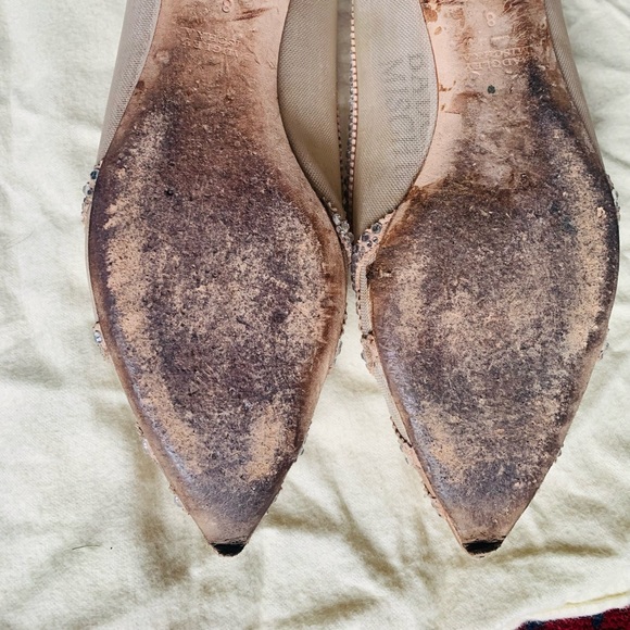 BADGLEY MISCHKA BALLET FLAT WEDDING SHOES - Picture 3 of 4